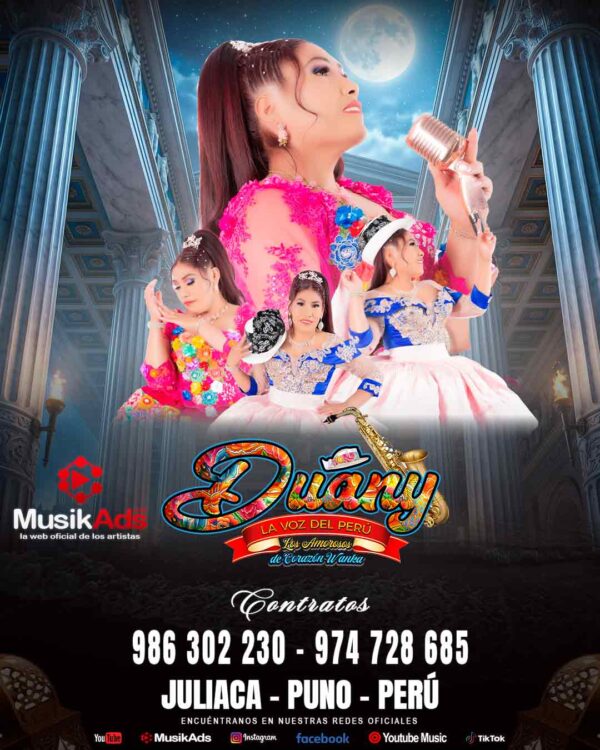 DUANY LA VOZ DEL PERÚ Y LOS AMOROSOS DE CORAZÓN WANKA ®