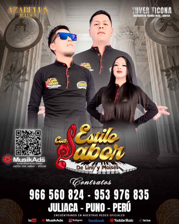 AGRUPACIÓN ESTILO CON SABOR DE LINO Y MOISES