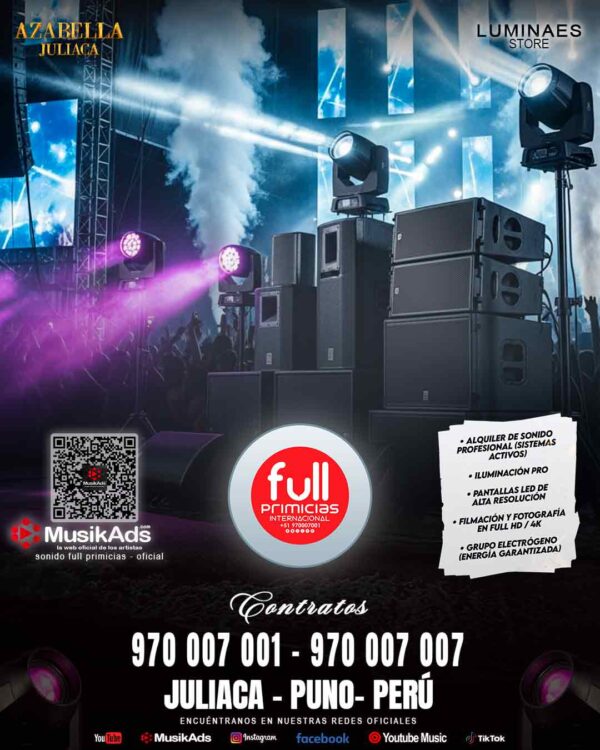 SONIDO Y LUCES FULL PRIMICIAS