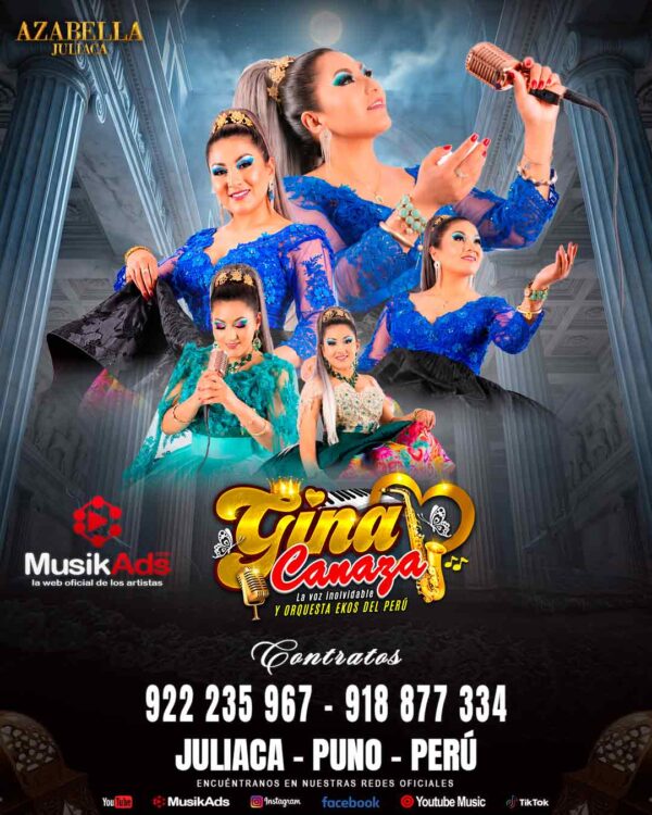 GINA CANAZA LA VOZ INOLVIDABLE Y ORQUESTA EKOS DEL PERÚ ®