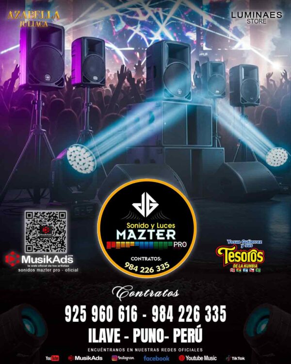 SONIDO Y LUCES MAZTER PRO